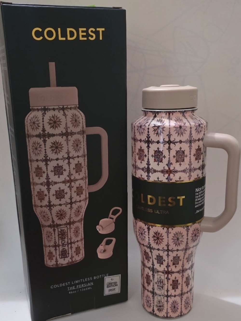46oz Coldest Limitless Ultra Water Bottle -Persian